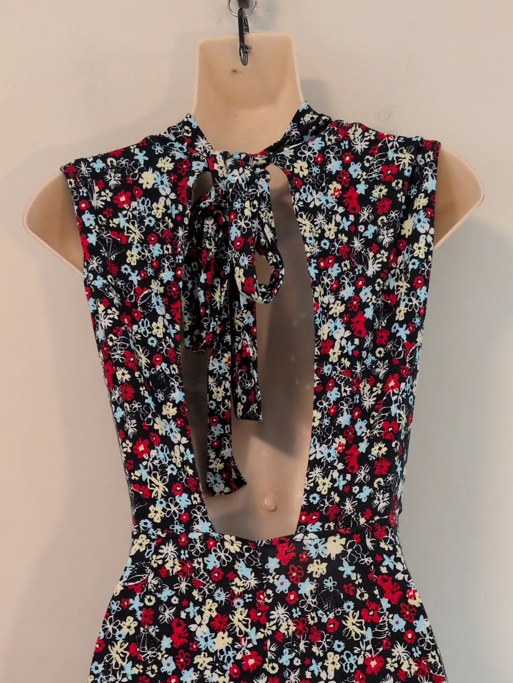 Free People Vibe Check One Piece Ditsy Floral Jumpsuit XS